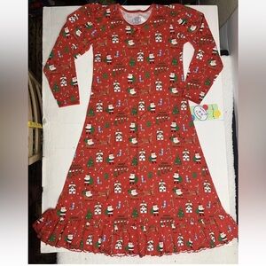 saras prints pajamas Dress, Christmas Size 10 nwt